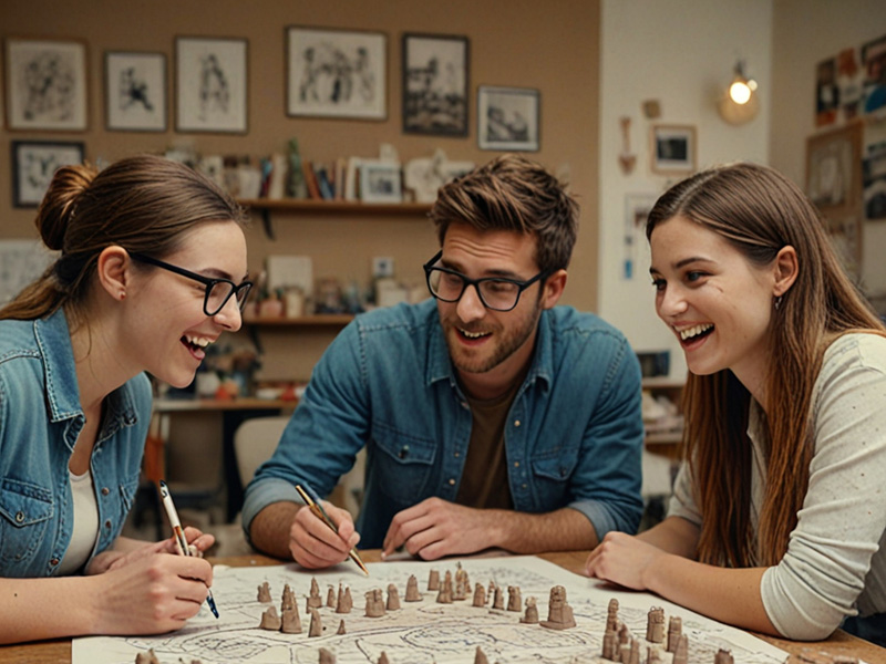 Team brainstorming session